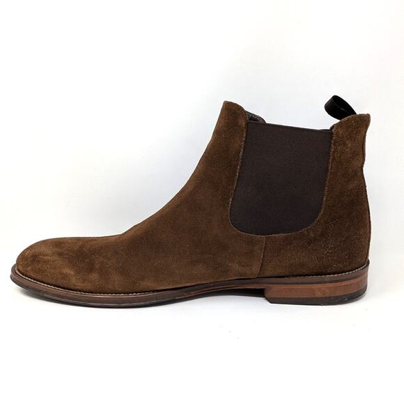To Boot New York Shelby Suede Chelsea Boots Brown Size 15 Italy